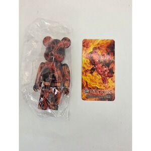 Medicom Toy Be@rbrick Series 44 Pattern Fire Flame 100% Figure with Card 2022